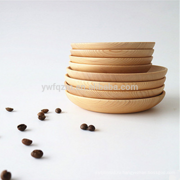 Натуральный ручной работы деревянная тарелка для украшения